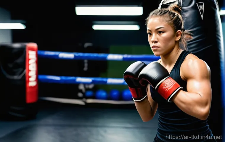 태권도와 MMA 비교 분석 - **Prompt:** A young, focused male or female Taekwondo practitioner (aged 18-25) in a crisp, clean wh...