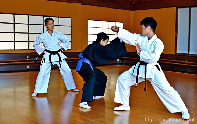 태권도 수련의 기본 규칙 - **Prompt 1: The Journey to Self-Confidence through Taekwondo** "A visually striking split image....