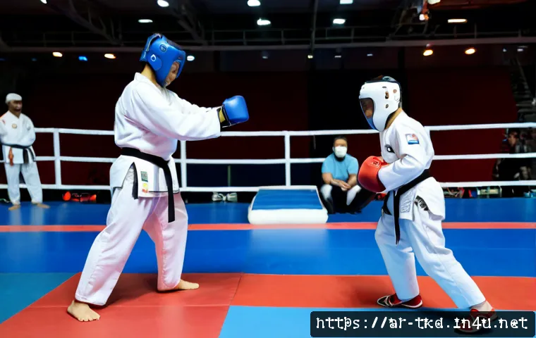 태권도 겨루기 경기장에서의 매너 관련 이미지 1